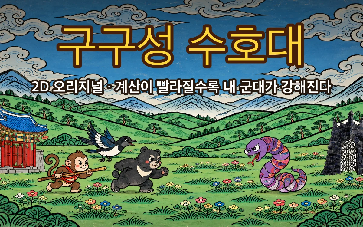 구구성 수호대 2D 오리지널 화면