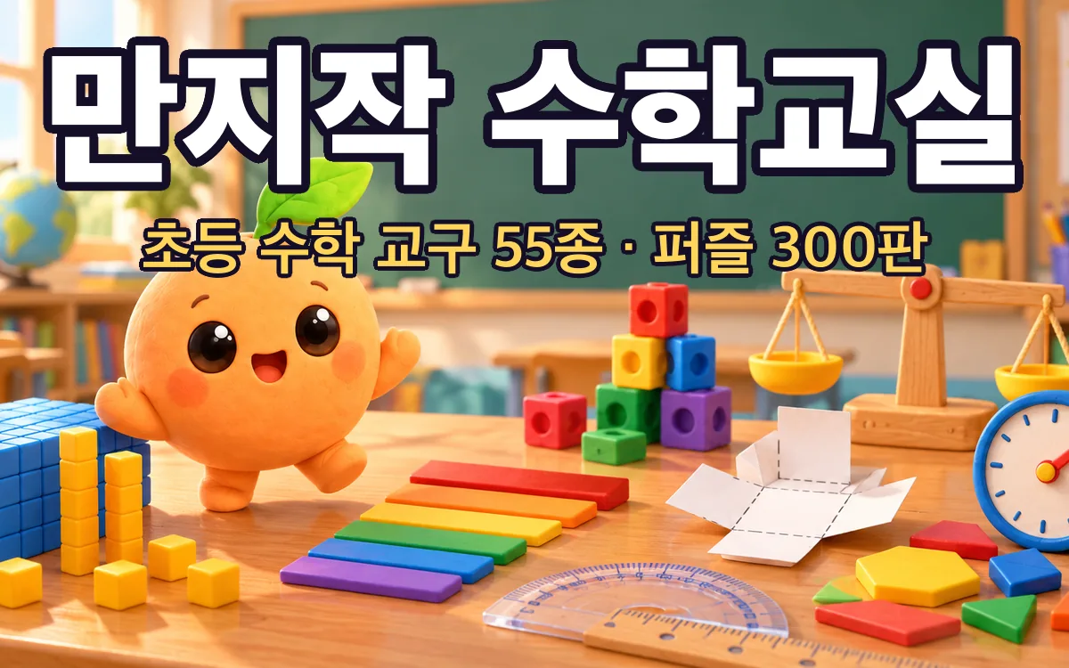 만지작 수학교실 화면